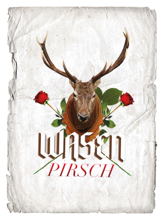 Wiesn PIRSCH – Hirschkopf mit Rosen